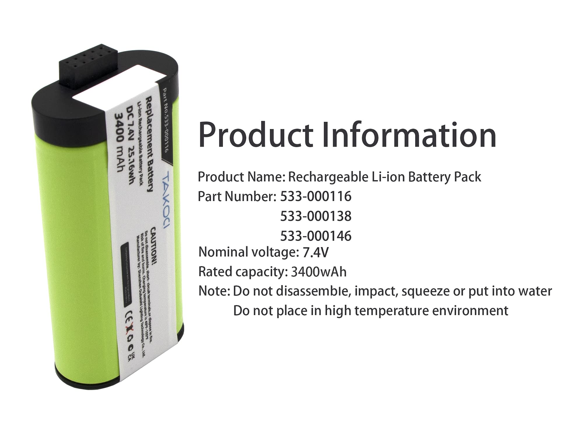 Gikysuiz Replacement Battery For Logitech Ue Megaboom Series Wireless Bluetooth Speaker Fits Part Number 533 000116 533 000146 7